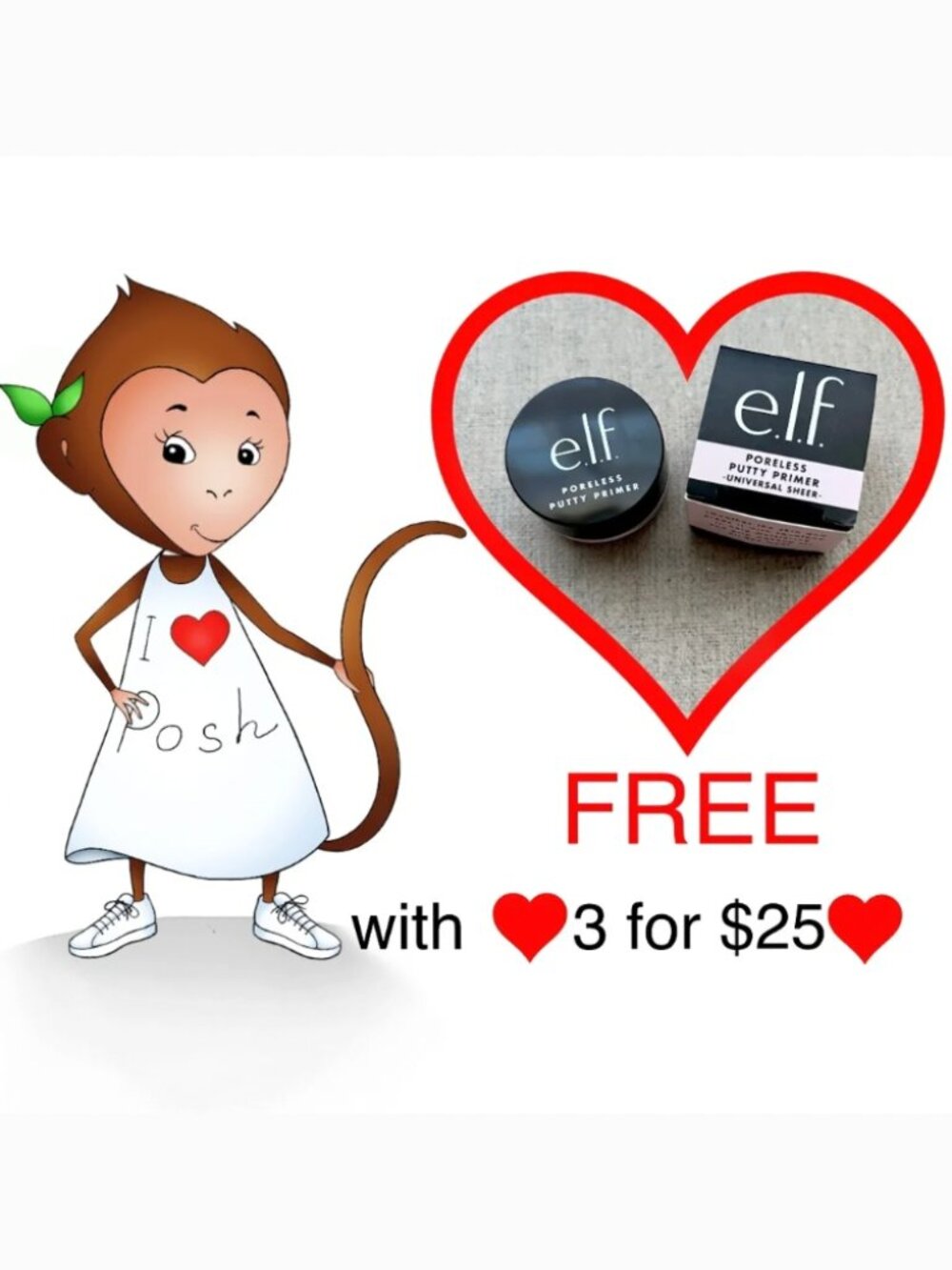 ❤️FREE Gift❤️ e.l.f. Primer mini with ❤️3 for $25❤️